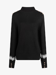 The Little Tailor Button Trim Luxury Knit Christmas Jumper - Image 4 of 7