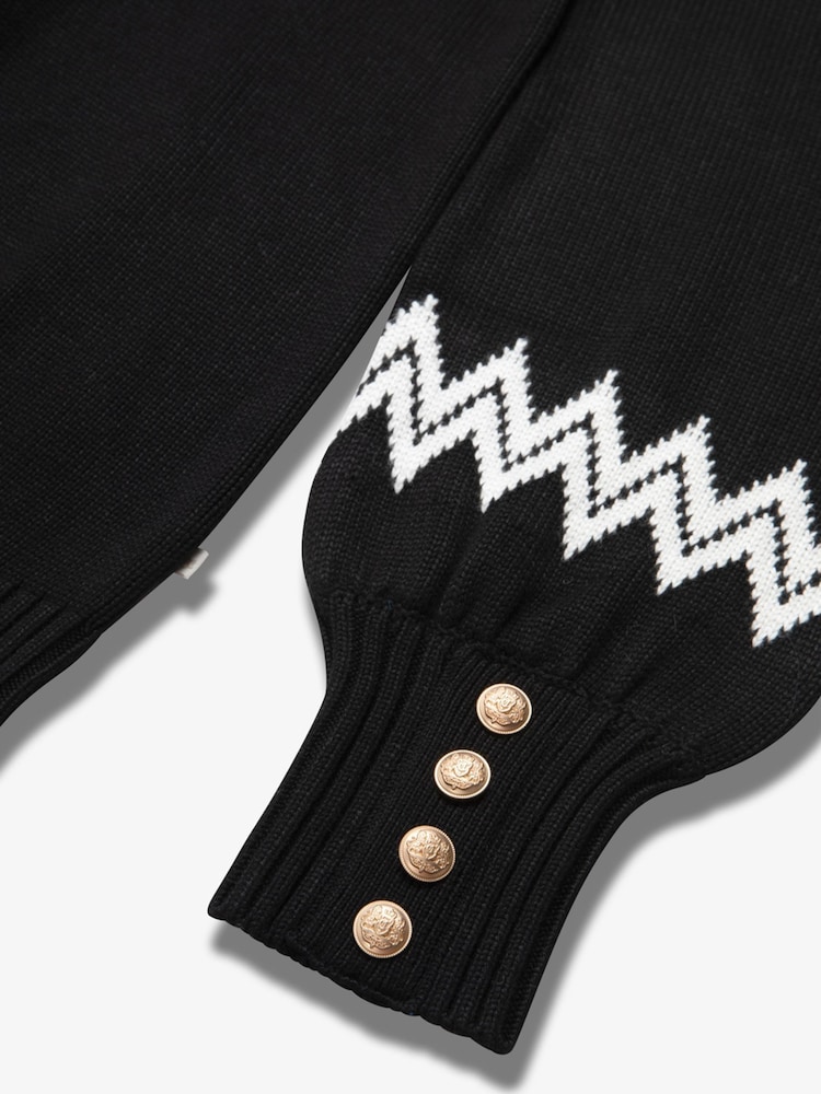 The Little Tailor Button Trim Luxury Knit Christmas Jumper - Image 7 of 7