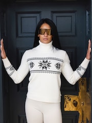 The Little Tailor Snowflake Slim Fit Christmas Jumper - Image 1 of 8