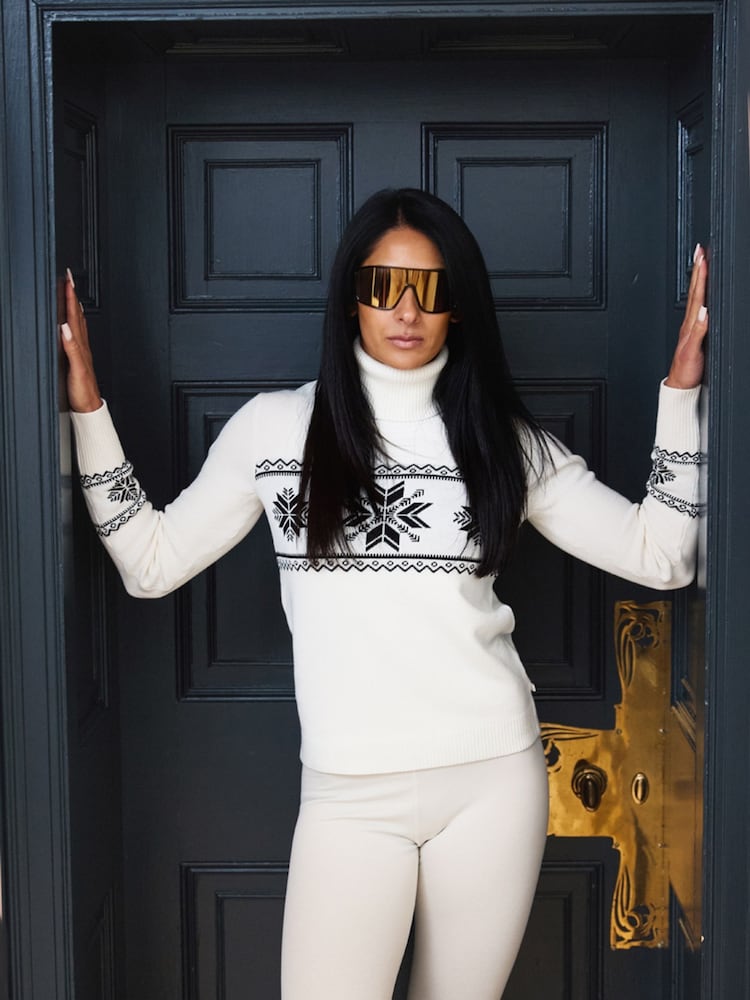 The Little Tailor Snowflake Slim Fit Christmas Jumper - Image 2 of 8