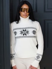 The Little Tailor Snowflake Slim Fit Christmas Jumper - Image 3 of 8