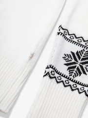 The Little Tailor Snowflake Slim Fit Christmas Jumper - Image 8 of 8