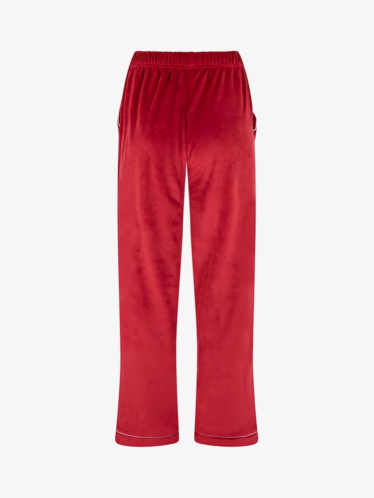 The Little Tailor Luxury Soft Touch Velour Christmas Pyjamas - Image 9 of 9