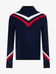 The Little Tailor Slim Fit Retro Sport Christmas Jumper - Image 4 of 7