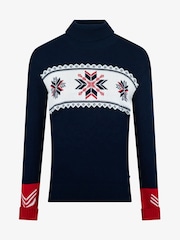 The Little Tailor Snowflake Slim Fit Christmas Jumper - Image 4 of 7