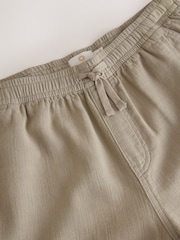Stone Textured Elasticated Waist 100% Cotton Trousers - Image 10 of 11