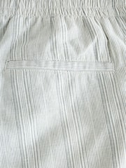 Verde/crudo - Corte amplio - Cotton Linen Striped Trousers - Imagen 12 de 12