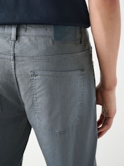 Blue Slate 5 Pocket Cotton Linen Trousers - Image 5 of 10