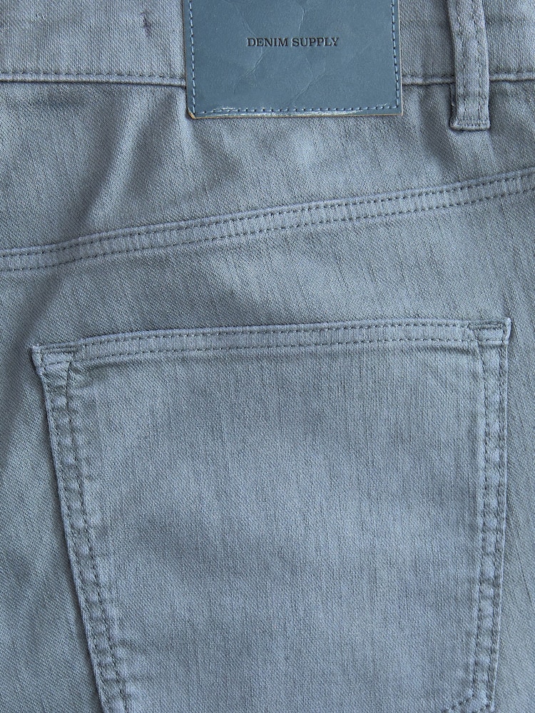 Blue Slate 5 Pocket Cotton Linen Trousers - Image 9 of 9 Blue Slate 5 Pocket Cotton Linen Trousers - Image 9 of 9