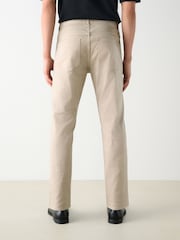 Stone 5 Pocket Cotton Linen Trousers - Image 3 of 9