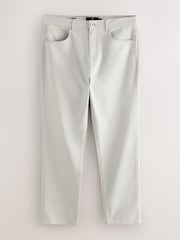 Light Grey Slim Fit 5 Pocket Soft Touch Trousers - Image 9 of 9