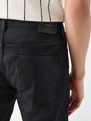 Black 5 Pocket Cotton Linen Trousers - Image 6 of 11