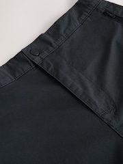 Black Regular Tapered Fit Tech Stretch Utility Cargo Trousers - Image 7 of 9