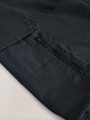 Black Regular Tapered Fit Tech Stretch Utility Cargo Trousers - Image 9 of 9