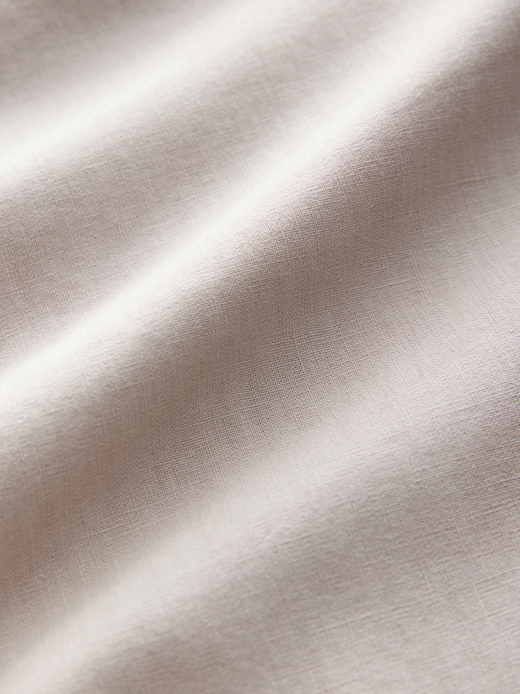 Natural Regular Tapered Fit Linen Cotton Chino Trousers - Image 9 of 10