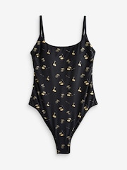 Rockett St George Black/Gold Cherry Backless Swimsuit - Image 7 of 9