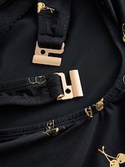 Rockett St George Black/Gold Cherry Backless Swimsuit - Image 8 of 9