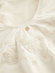 Rockett St George Ecru Embroidered Swimsuit - Image 10 of 10