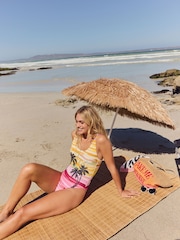 Rockett St George Multi Sequin Miami Sunset Swimsuit - Image 4 of 11