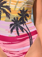 Rockett St George Multi Sequin Miami Sunset Swimsuit - Image 7 of 11