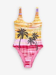 Rockett St George Multi Sequin Miami Sunset Swimsuit - Image 8 of 11