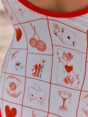 Rockett St George Ecru Pyjama Party Swimsuit - Image 6 of 7