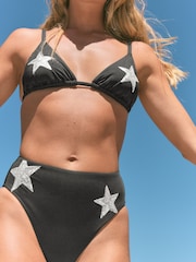 Haut de bikini triangle à sequins Rockett St George - Image 5 of 12