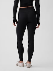Gap Black Fit Smooth High Rise Leggings - Image 2 of 5