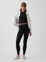 Gap Black Fit Smooth High Rise Leggings - Image 5 of 5