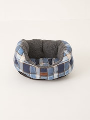 FatFace Blue 45cm Check Pet Bed - Image 1 of 4