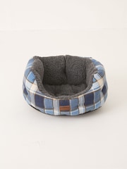 FatFace Blue 45cm Check Pet Bed - Image 2 of 4