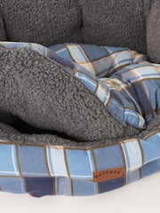 FatFace Blue 45cm Check Pet Bed - Image 3 of 4