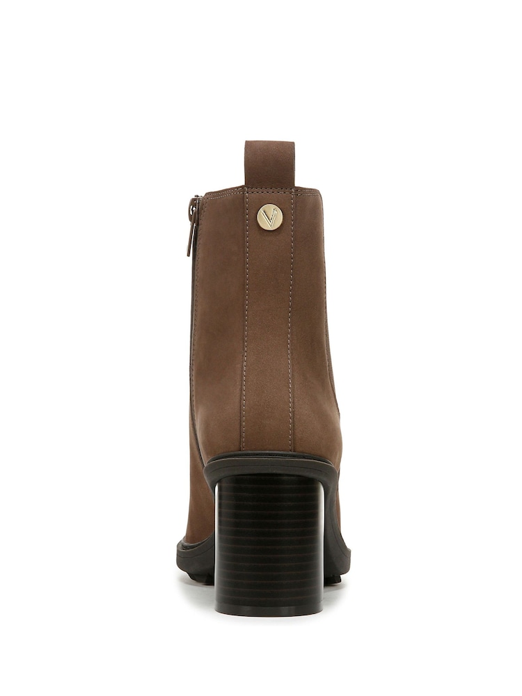 Vionic Truckee Wide Fit Block Heel Leather Ankle Boots - Image 5 of 10