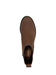 Vionic Truckee Wide Fit Block Heel Leather Ankle Boots - Image 6 of 10