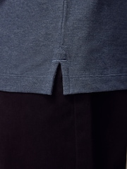 Denim Marl Regular Fit Short Sleeve Pique Polo Shirt - Image 6 of 9