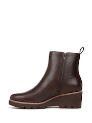 Vionic Wide Fit Aria Leather Ankle Boots - Image 2 of 11