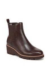 Vionic Wide Fit Aria Leather Ankle Boots - Image 3 of 11