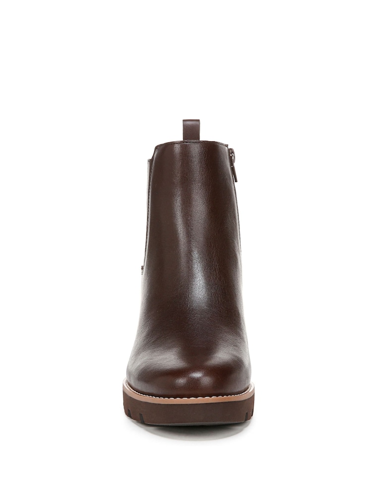 Vionic Wide Fit Aria Leather Ankle Boots - Image 4 of 11