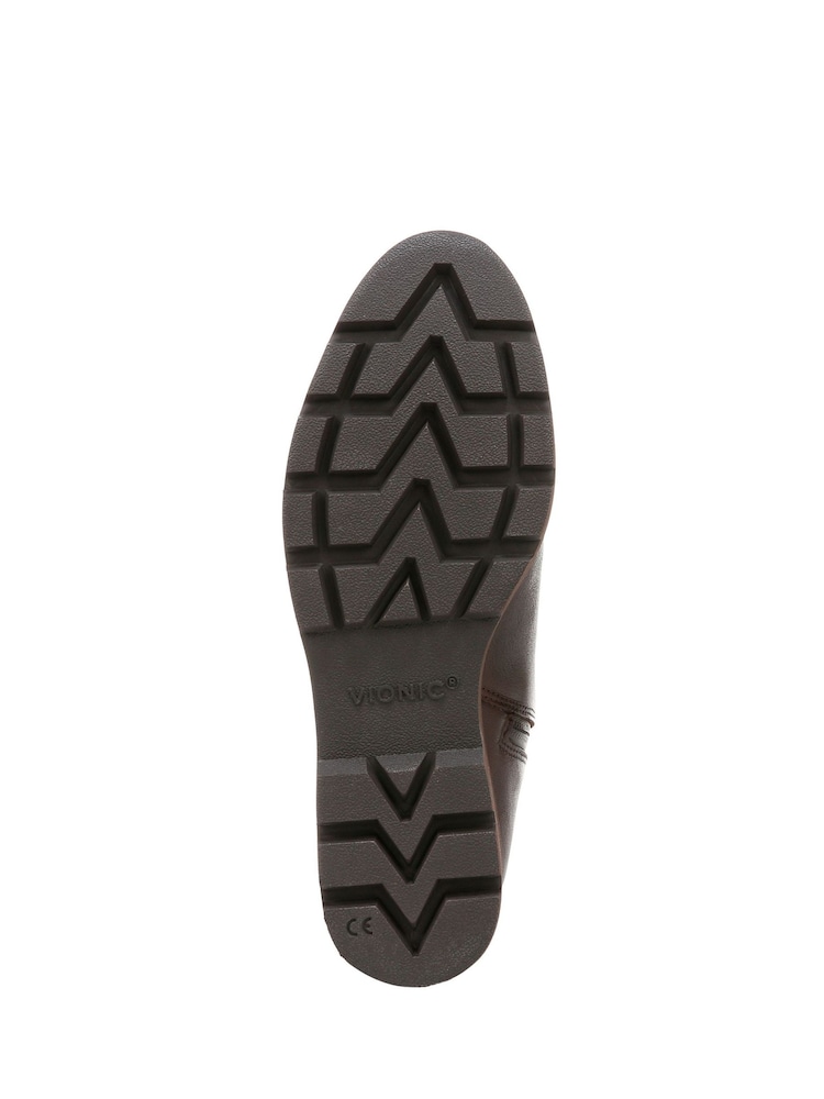 Vionic Wide Fit Aria Leather Ankle Boots - Image 7 of 11