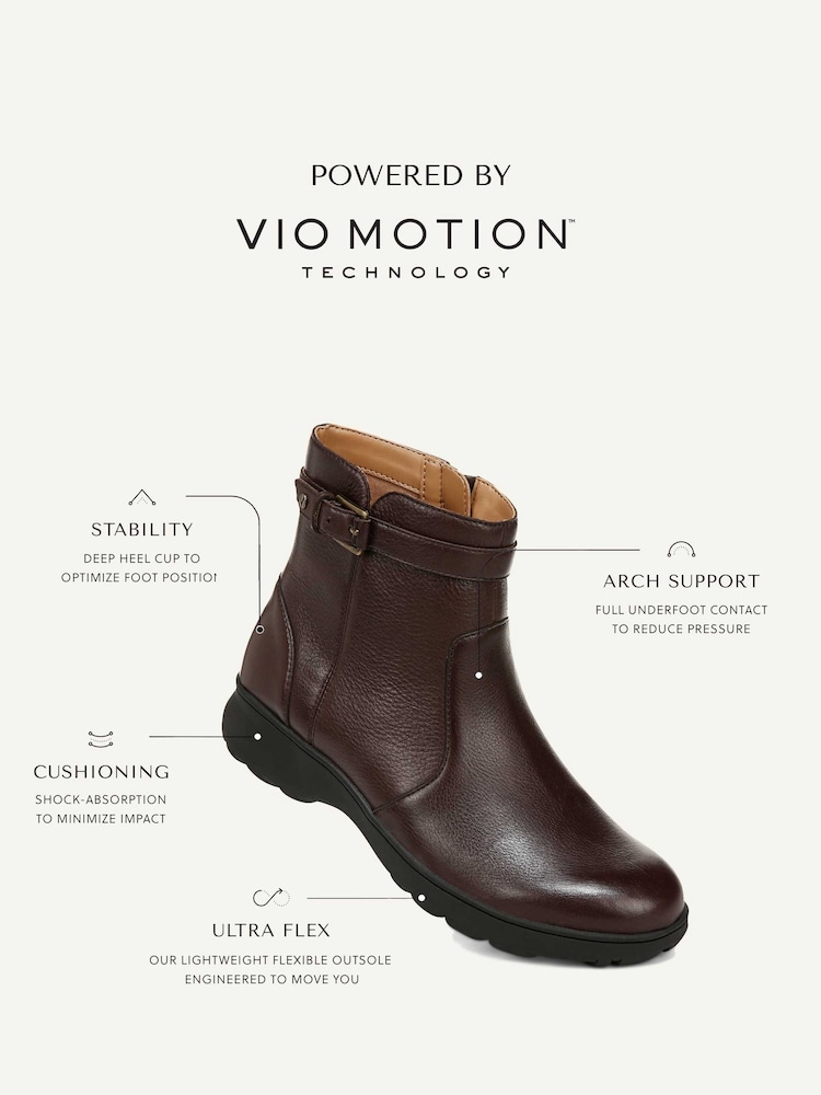 Vionic Redding Regular Fit Leather Ankle Boots - Image 9 of 10