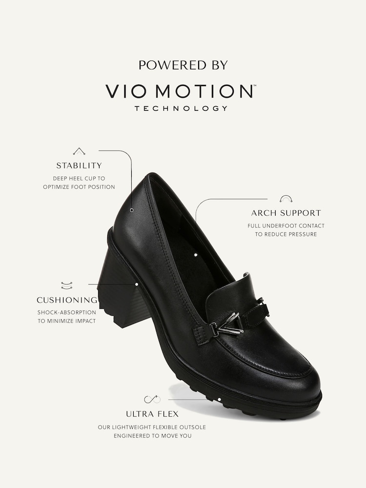 Vionic Tiburon Wide Fit Slip-Ons Leather Loafers - Image 10 of 10