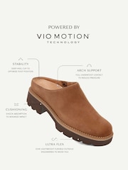 Vionic Fairfax Regular Fit Waxed Suede Mule Shoes - Image 9 of 11