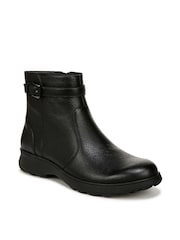 Vionic Redding Leather Black Ankle Slippers - Image 3 of 10