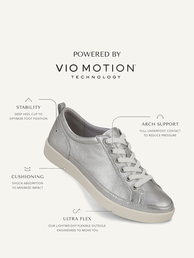 Vionic Winny Nubuck Leather Lace Up Trainers - Image 10 of 10