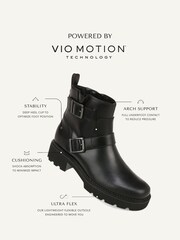 Vionic Folsom Leather Black Ankle Boots - Image 6 of 8