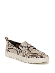 Creme, Schlangenprint - Vionic – Uptown – Loafers in normaler Passform aus Leder - Bild 4 von 11