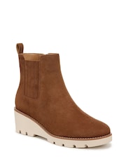 Vionic Wide Fit Aria Leather Ankle Boots - Image 3 of 11