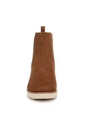 Vionic Wide Fit Aria Leather Ankle Boots - Image 4 of 11