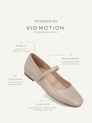 Vionic Wide Fit Mary Janes Alameda Flats - Image 8 of 10