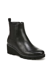 Vionic Wide Fit Aria Leather Ankle Boots - Image 3 of 10